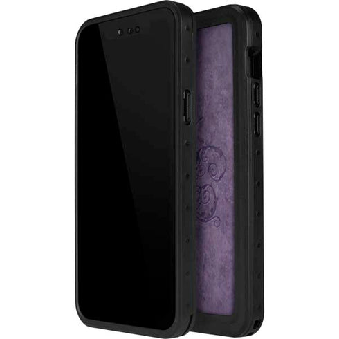 Purple Damask Butterfly by Brigid Ashwood iPhone 15 Plus Waterproof Case